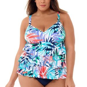 Swim Solutions PALM SPRINGS Tiered Tankini Top